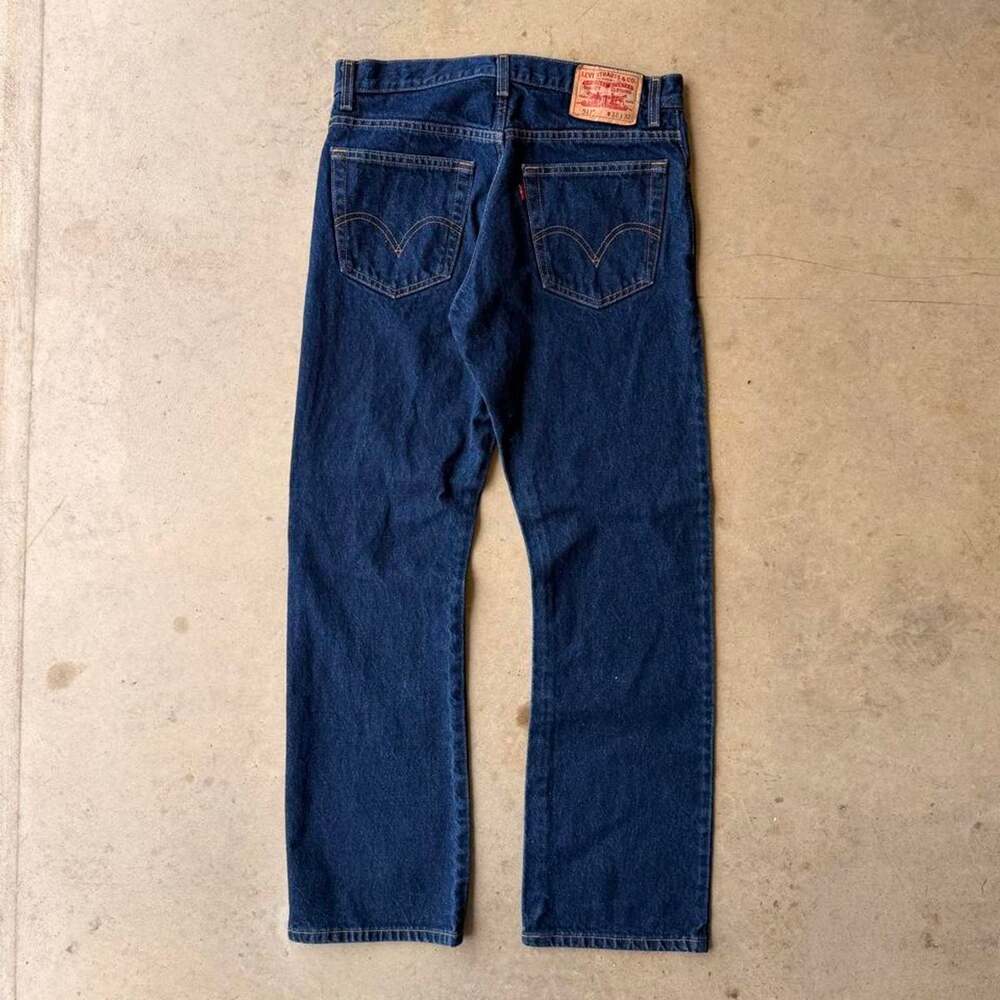 Vintage Levis 517 Dark Wash 00s Bootcut Cowboy Y2k Denim